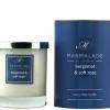 Marmalade of London Bergamot & Soft Rose Glass Candle- Home Fragrance