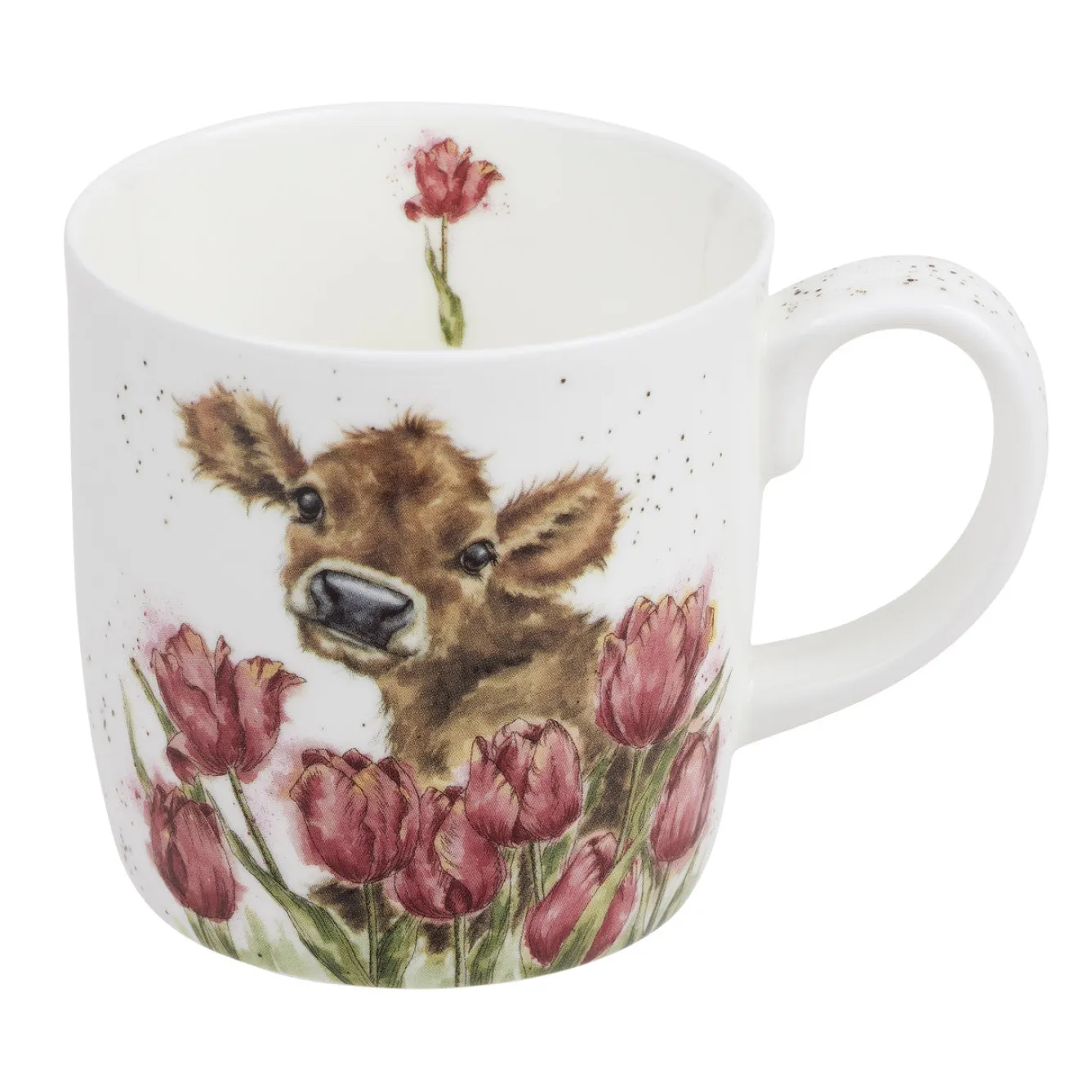 Wrendale Designs Bessie Bone China Mug (14oz)- Flowers & Garden|Animals