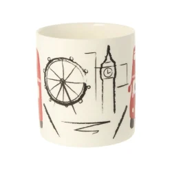 Mclaggan Smith Big Red Bus Bone China Mug- Tea|Great Britain
