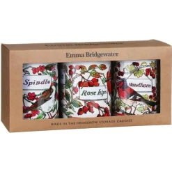 Emma Bridgewater Birds in the Hedgerow Set of 3 Round Caddies- Storage Caddies|Storage