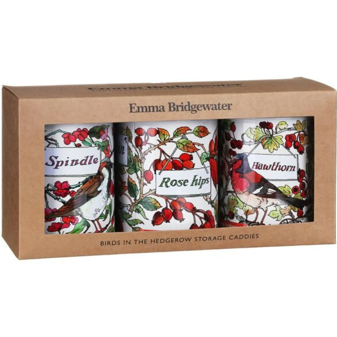 Emma Bridgewater Birds in the Hedgerow Set of 3 Round Caddies- Storage Caddies|Storage