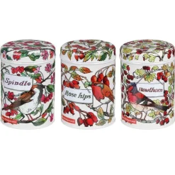 Emma Bridgewater Birds in the Hedgerow Set of 3 Round Caddies- Storage Caddies|Storage
