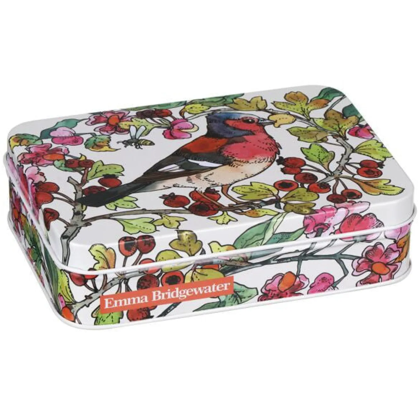 Emma Bridgewater Birds in the Hedgerow Small Rectangular Tin- Storage
