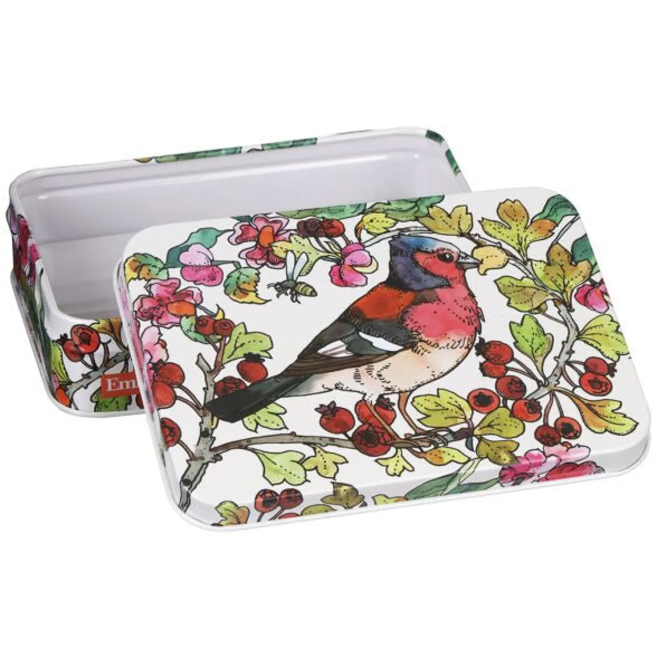 Emma Bridgewater Birds in the Hedgerow Small Rectangular Tin- Storage