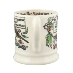 Emma Bridgewater Birds In The Hedgerow Spindle & House Sparrow  1/2 Pint Mug- Animals|Animals