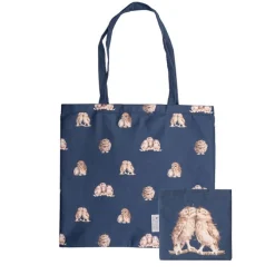 Wrendale Designs 'Birds of a Feather' Owl Foldable Shopping Bag- Pets|Bags