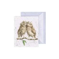 Wrendale Designs 'Birds of a Feather' Owl Gift Enclosure Card- Greeting Cards