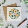 Becky Amelia Birthday Wishes Marigolds Greeting Card- Greeting Cards