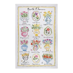 Ulster Weavers Birth Flowers Tea Cotton Tea Towel- Tea|Tea