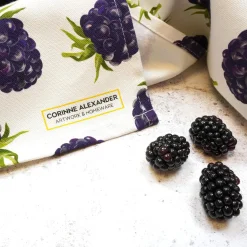 Corinne Alexander Blackberry Tea Towel by- Tea|Tea Towels