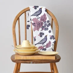 Thornback & Peel Blackbird & Bramble Tea Towel- Tea|Tea Towels