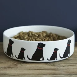 Sweet William Black Labrador Dog Bowl Boxed- Pets