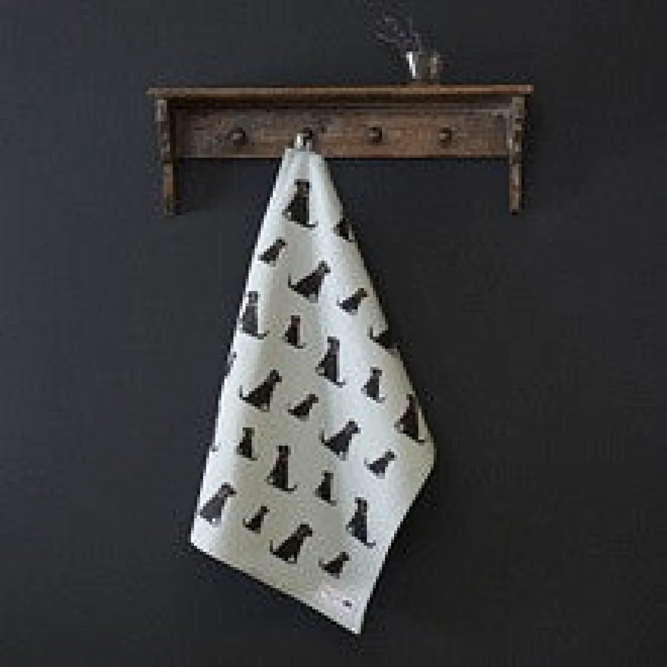 Sweet William Black Labrador Tea Towel- Tea|Tea Towels