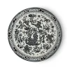 Burleigh Black Regal Peacock Medium Plate 8 3/4 in- Plates