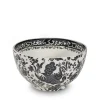 Burleigh Black Regal Peacock Mini Footed Bowl - 4.75in/12cm- Bowls & Dishes