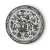 Burleigh Black Regal Peacock Small Plate 7 in- Plates