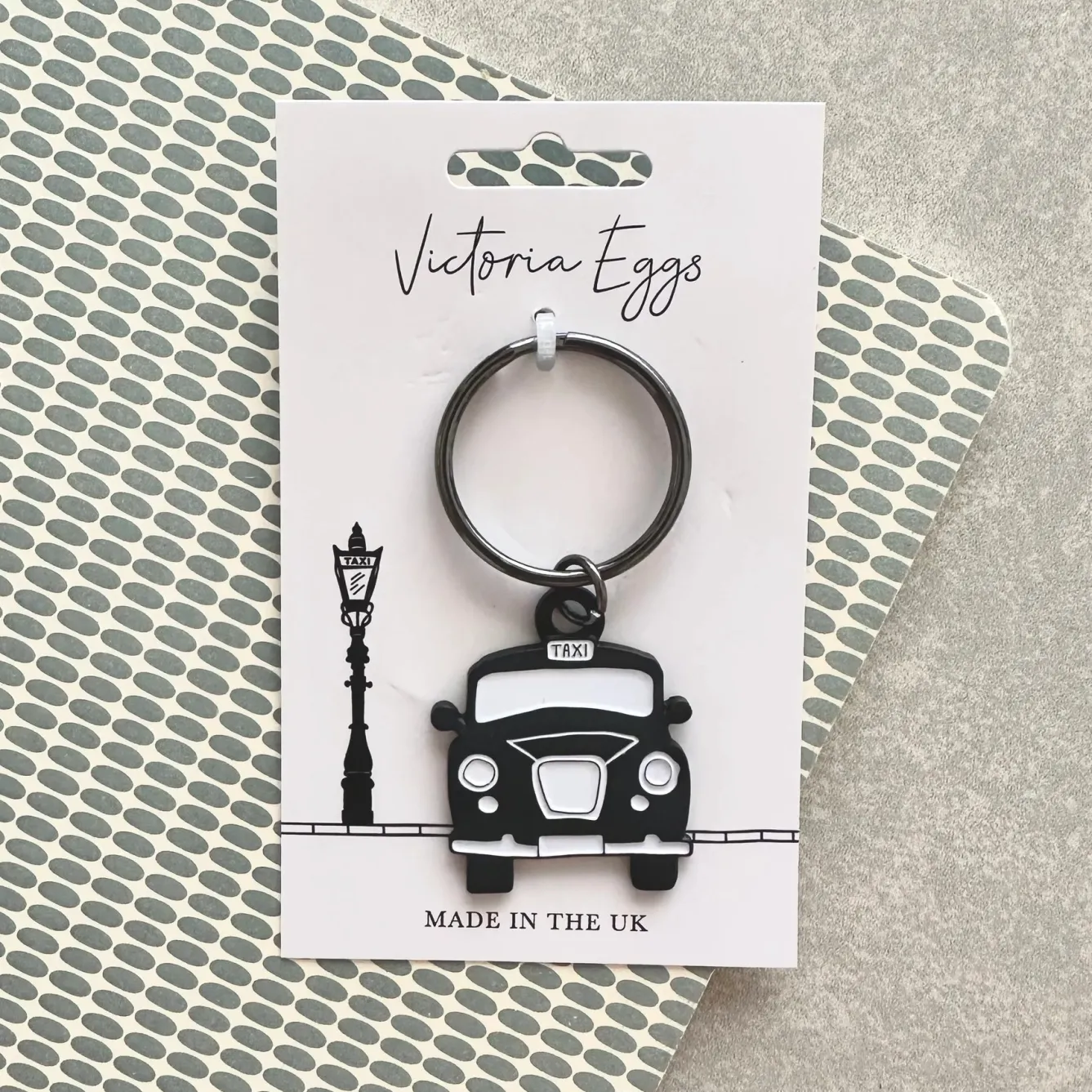 Victoria Eggs Black Taxi Keyring- Key Chains|Children