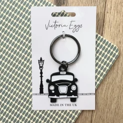 Victoria Eggs Black Taxi Keyring- Key Chains|Children