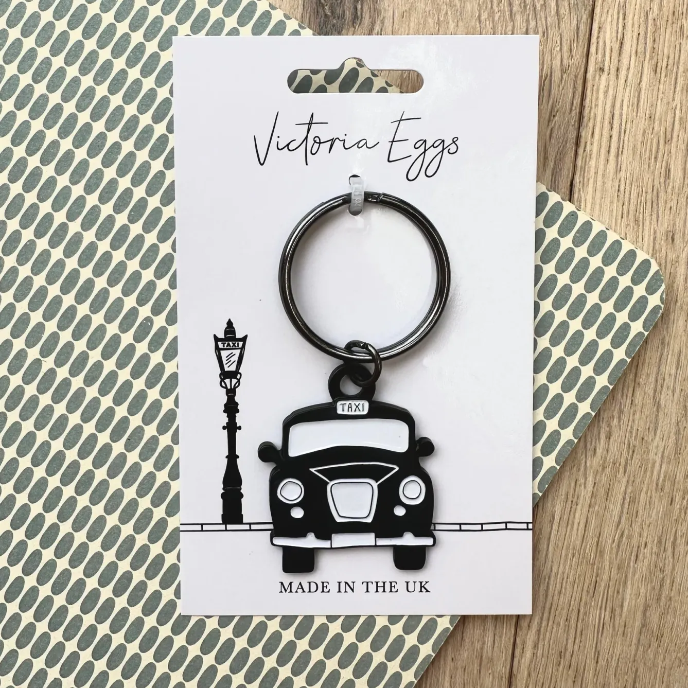 Victoria Eggs Black Taxi Keyring- Key Chains|Children