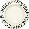 Emma Bridgewater Black Toast Bubble & Squeak 10 1/2 Plate- Plates