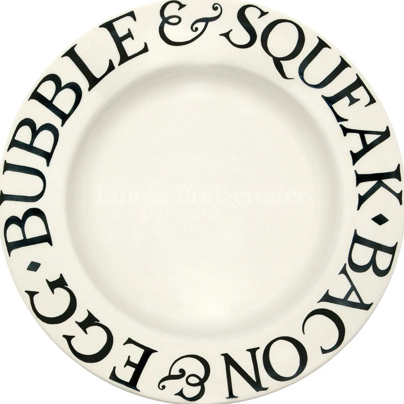 Emma Bridgewater Black Toast Bubble & Squeak 10 1/2 Plate- Plates