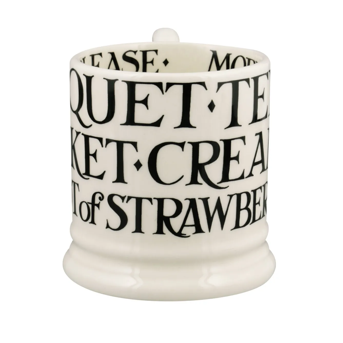 Emma Bridgewater Black Toast Cream Tea 1/2 Pint Mug- Whimsical