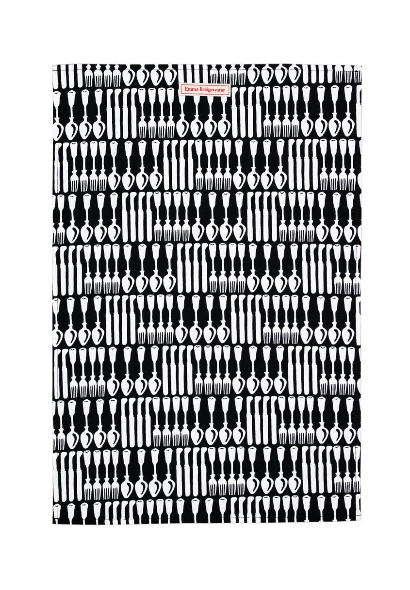 Emma Bridgewater Black Toast Knives & Forks Tea Towel- Tea|Tea Towels