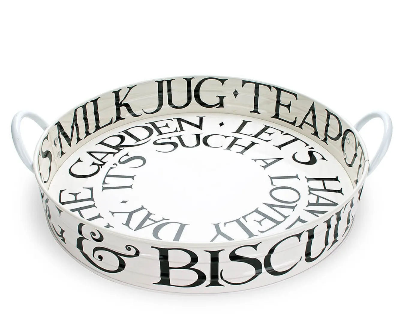 Emma Bridgewater Black Toast Large Handled Tray- Trays|Trays