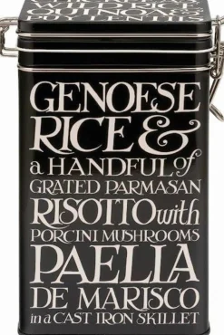 Emma Bridgewater Black Toast Medium Black Rectangular Clip Lid Caddy- Storage Caddies|Storage