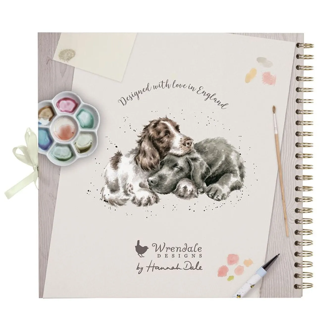 Wrendale Designs 'Blooming with Love' Spaniel Scrapbook Album- Stationery|Crafts