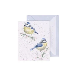 Wrendale Designs 'Blossom' Blue Tit Enclosure Card- Greeting Cards