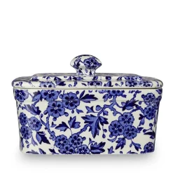 Burleigh Blue Arden Butter Dish- Butter Dishes