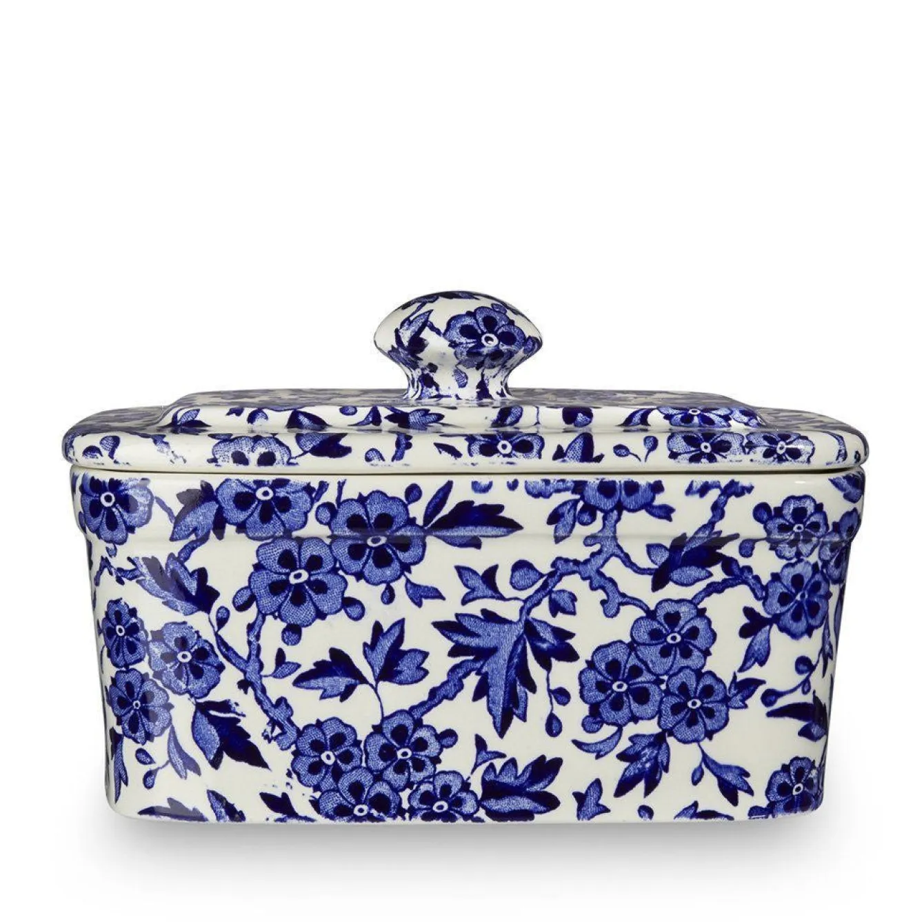 Burleigh Blue Arden Butter Dish- Butter Dishes