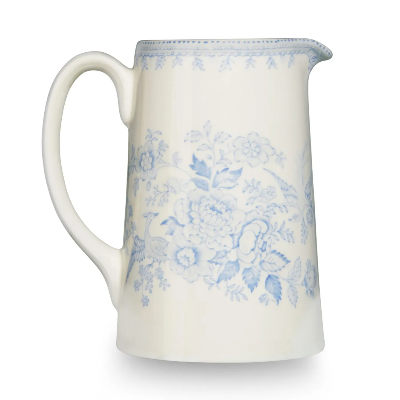 Burleigh Blue Asiatic Pheasant Medium Tankard Jug- Jugs