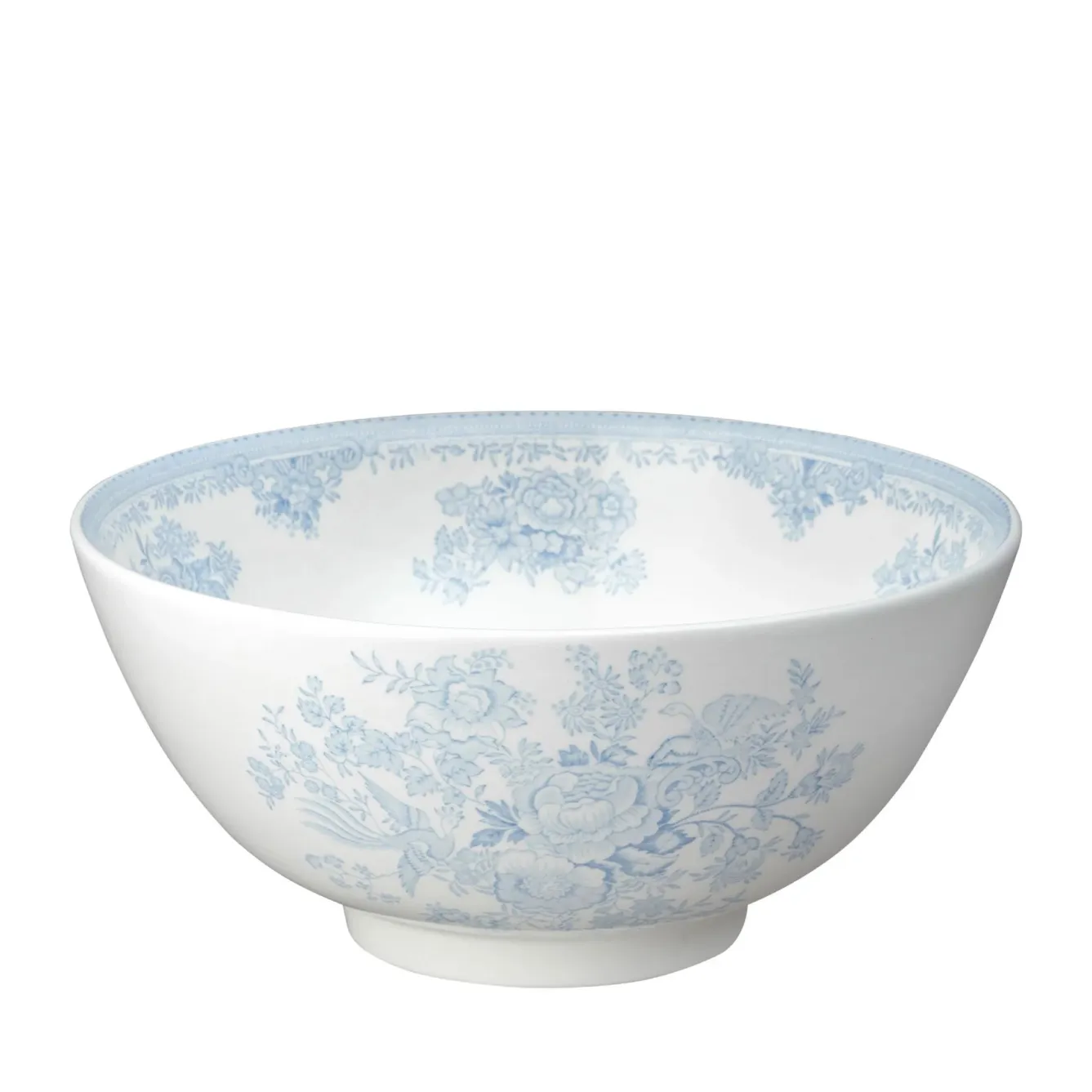 Burleigh Blue Asiatic Pheasants Large Footed Bowl- Bowls & Dishes