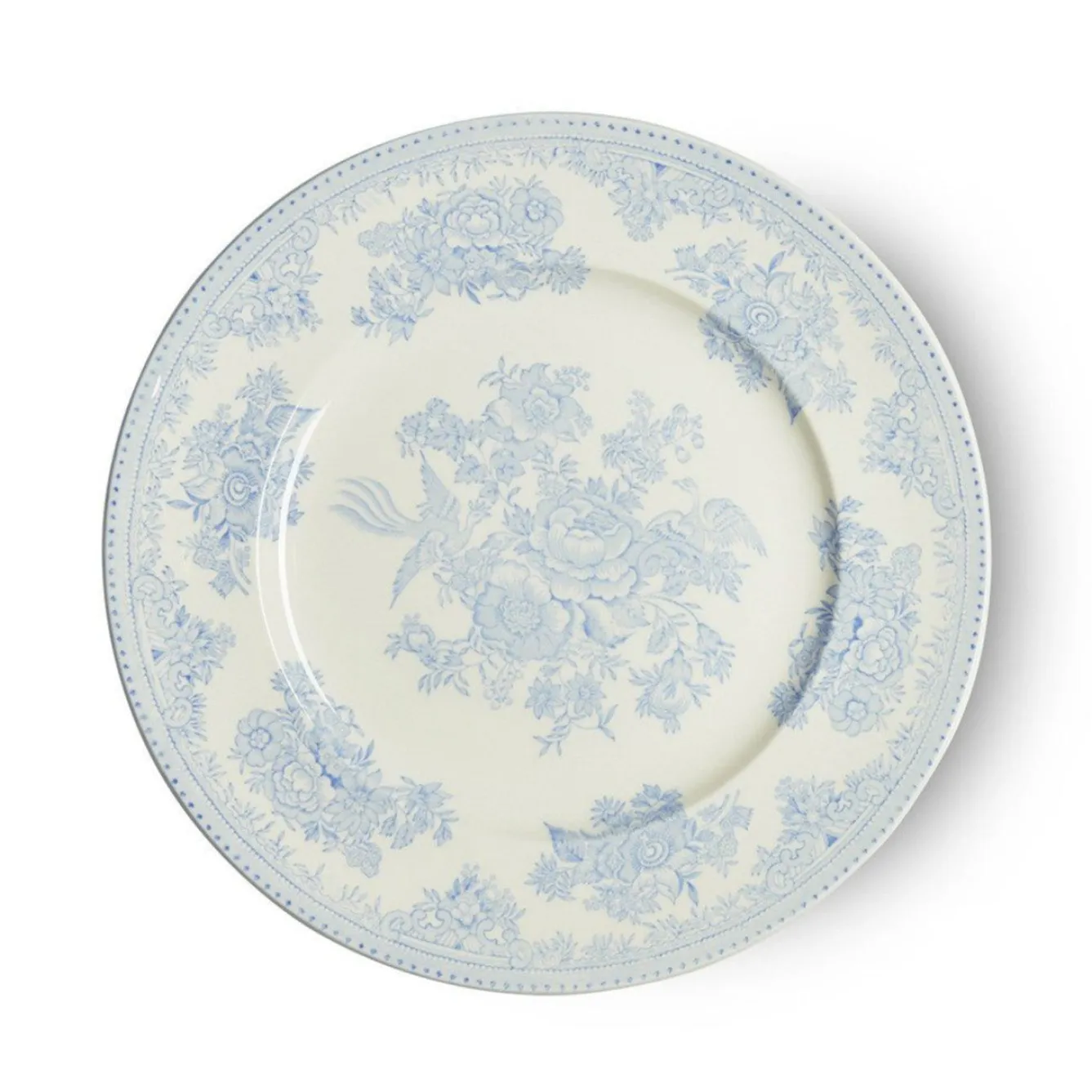 Burleigh Blue Asiatic Pheasants Medium Plate 8 3/4 in- Plates