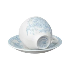 Burleigh Blue Asiatic Pheasant Teacup and Saucer- Tea|Teacups