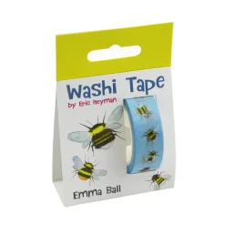 Emma Ball Blue Bees 15mm Washi Tape- Stationery|Crafts