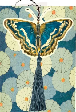 Madame Treacle Blue Butterfly Hanging Fandangle Card- Greeting Cards