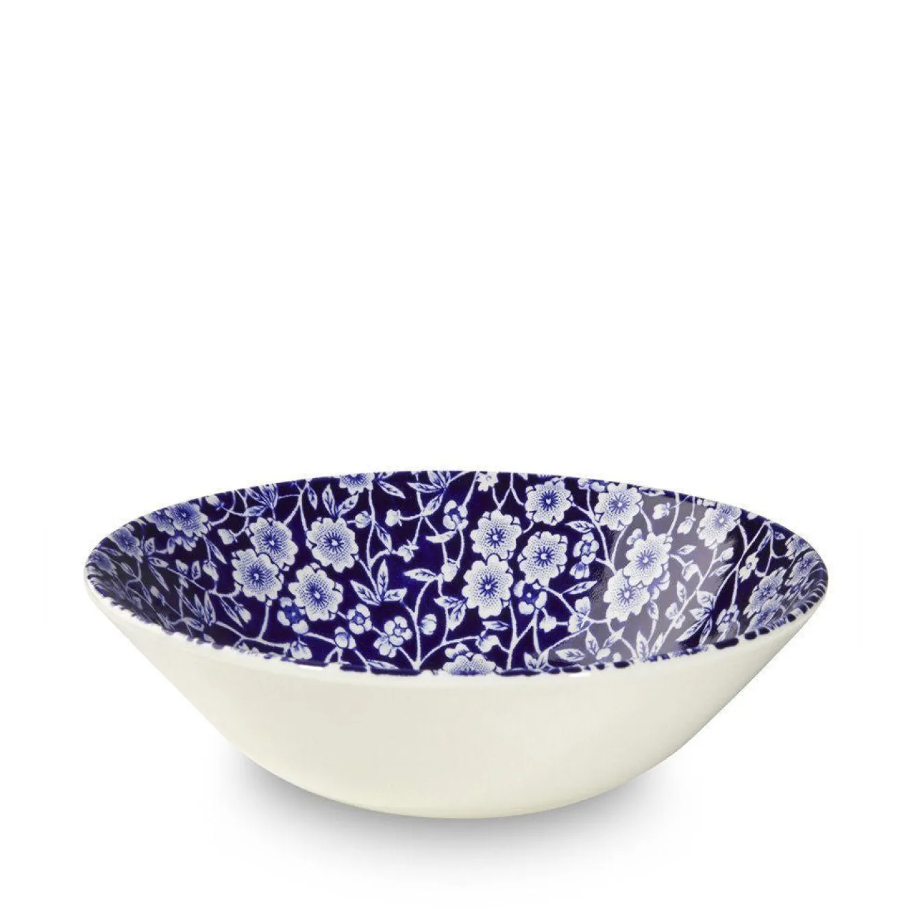 Burleigh Blue Calico Cereal Bowl- Bowls & Dishes