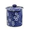 Burleigh Blue Calico Covered Jam/Sugar Pot- Jam Pots
