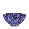 Burleigh Blue Calico Large Footed Bowl- Bowls & Dishes