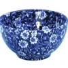 Burleigh Blue Calico Small Sugar Bowl - 3.75in/9.5cm- Tea|Bowls & Dishes
