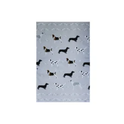 Bailey & Friends Blue Dogs Cotton Tea Towel- Tea|Tea Towels