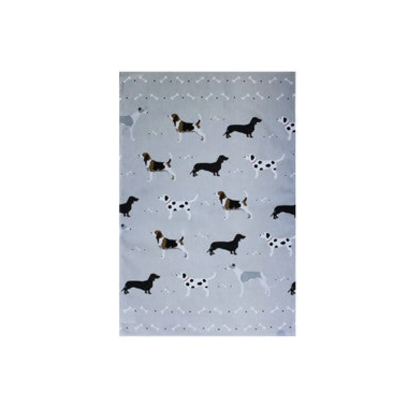 Bailey & Friends Blue Dogs Cotton Tea Towel- Tea|Tea Towels