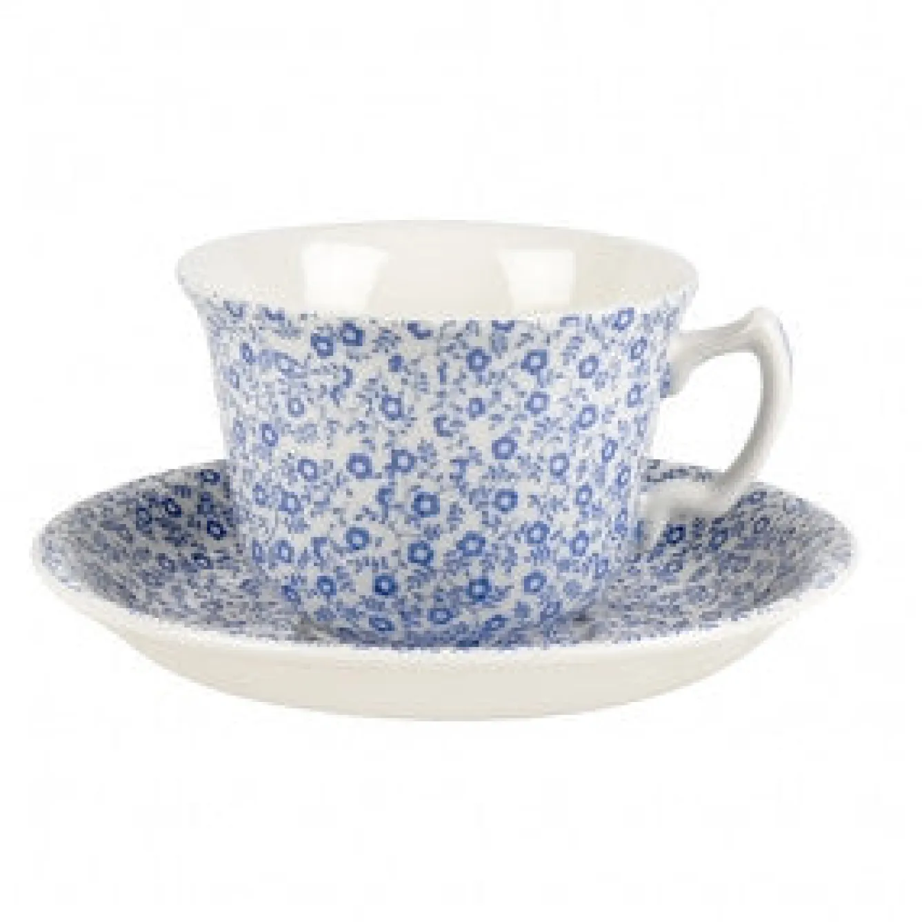 Burleigh Blue Felicity Teacup and Saucer- Tea|Teacups