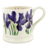 Emma Bridgewater Blue Iris 1/2 Pint Mug- Flowers & Garden