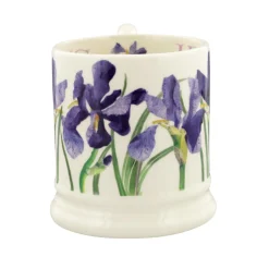 Emma Bridgewater Blue Iris 1/2 Pint Mug- Flowers & Garden