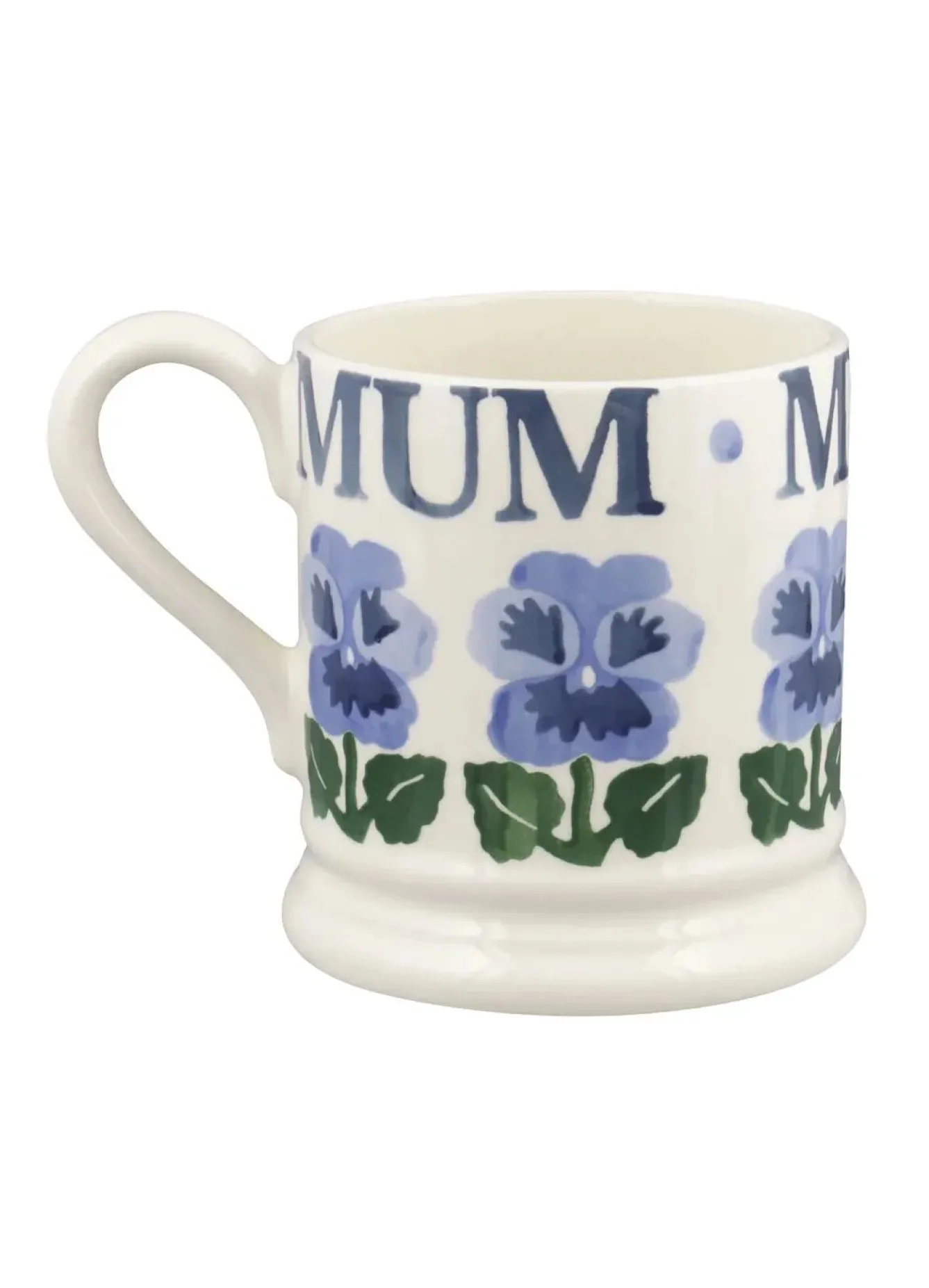 Emma Bridgewater Blue Pansies Mum 1/2 Pint Mug- Mother's Day|Mother's Day