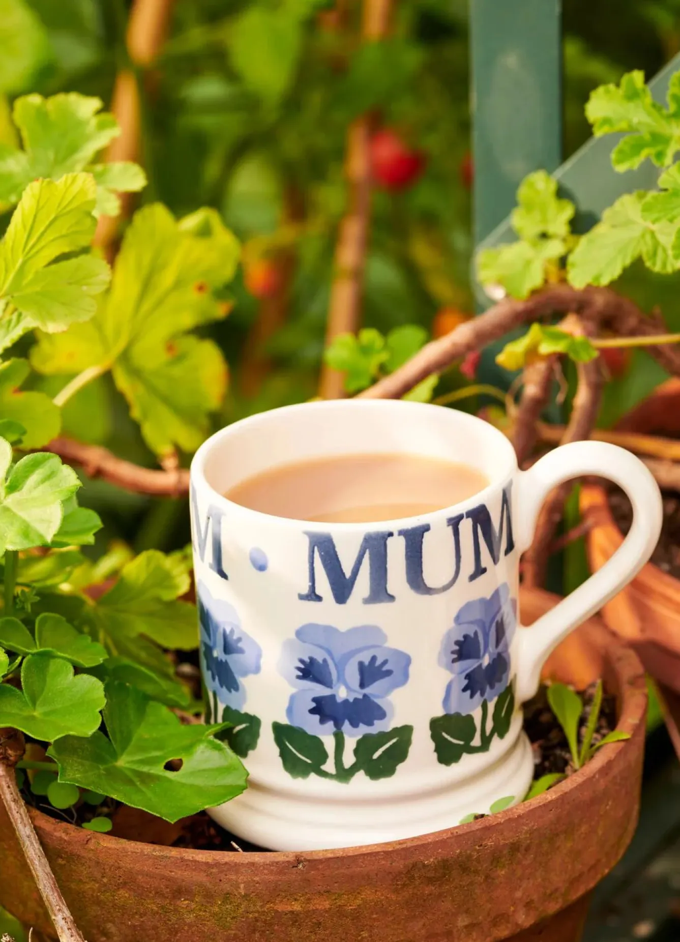 Emma Bridgewater Blue Pansies Mum 1/2 Pint Mug- Mother's Day|Mother's Day